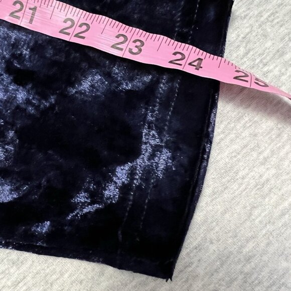 Crushed Velvet Cardigan Jacket Womens 3X Blue Whimsigoth Flowy Agnes Orinda - Picture 11 of 11
